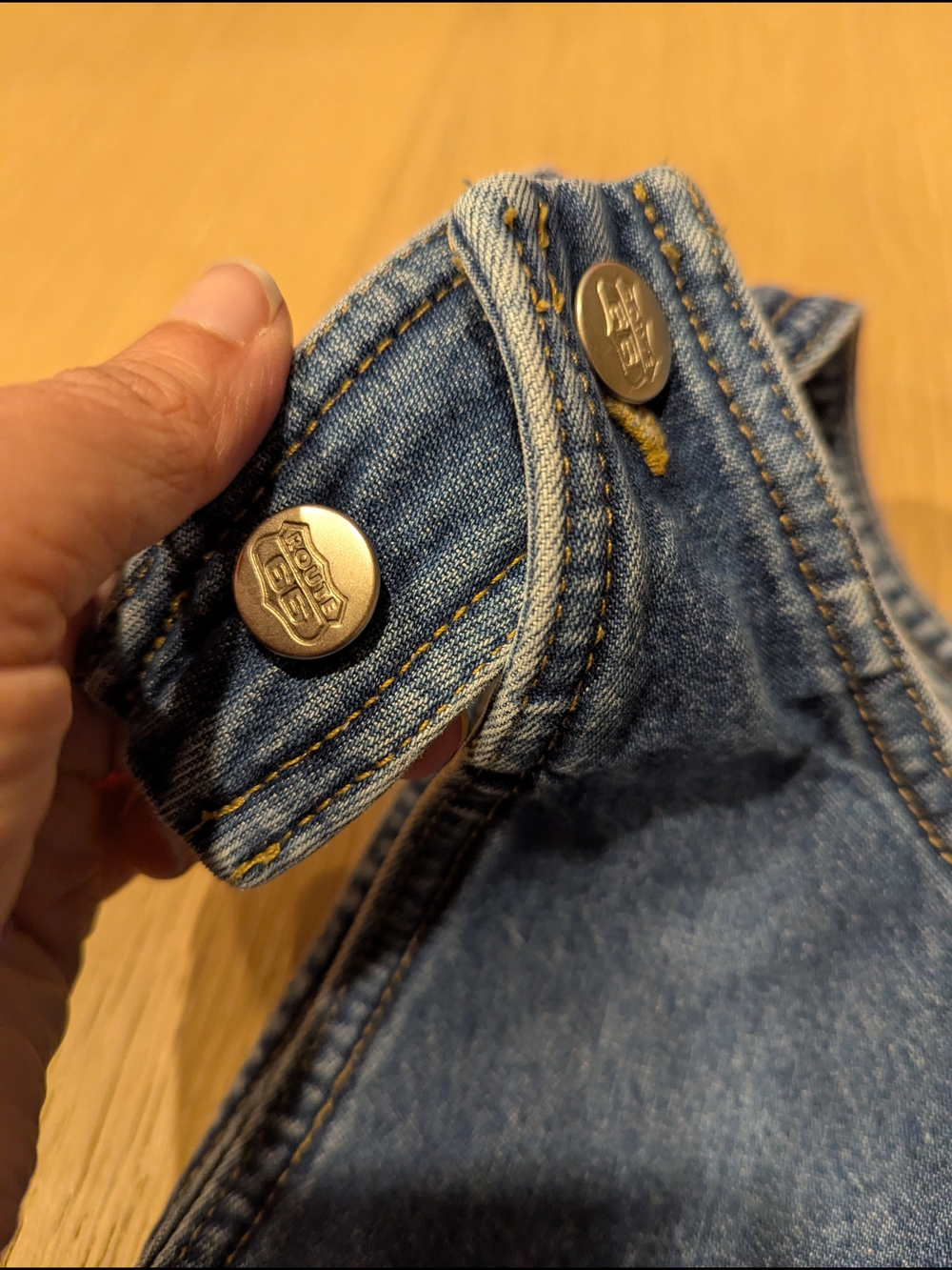 Y2K Blue Chambray Jumper - Picture 5 of 7